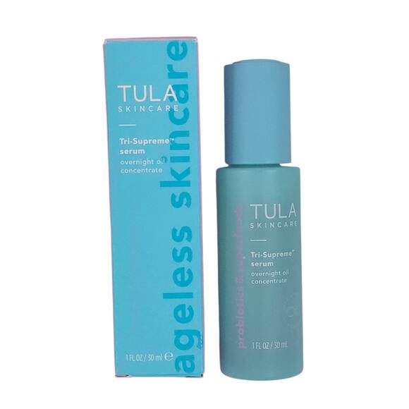 TULA Tri-Supreme Serum Overnight Oil Concentrate Probiotic Skincare - Picture 1 of 6
